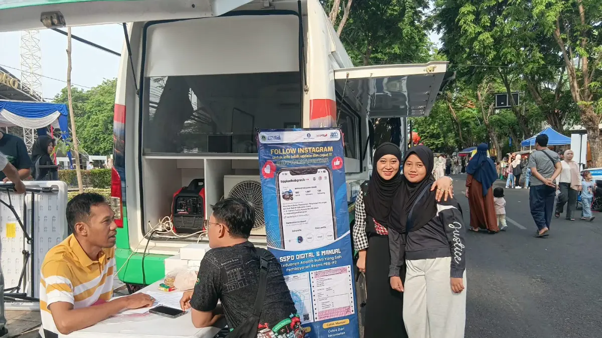 Integrasikan Pelayanan dengan Keramaian Warga, BPPKAD Gresik Kejar Kepatuhan Pajak Daerah